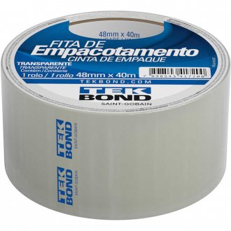 Fita adesiva, 48 mm x 40 m, transparente, embalagem unit�ria, 66254430965 TEKBOND