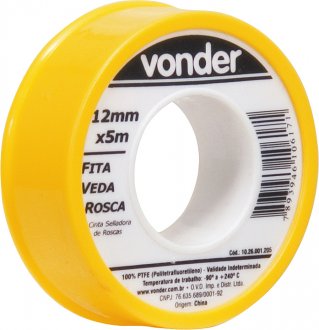 Fita veda-rosca 12 mm x 5 m VONDER