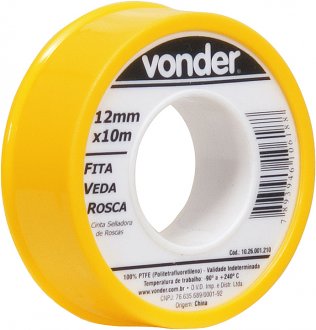 Fita veda-rosca 12 mm x 10 m VONDER