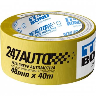 Fita crepe automotiva, 48 mm x 40 m, amarela, 17000018917 TEKBOND