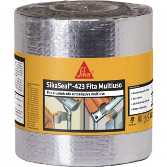 Fita adesiva alum�nio imperme�vel 100 mm x 10 m, Sikaseal 423 770923 SIKA