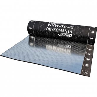Manta asf�ltica aluminizada, 1 m x 10 m, 3 mm, POLIALUM DRYKO