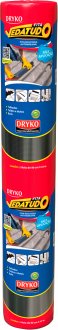 Fita adesiva imperme�vel com manta asf�ltica, 90 cm x 10 m, Vedatudo Alum�nio, DRYKO