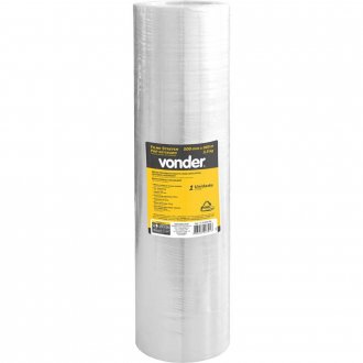 Filme stretch pr�-estirado 420 mm x 905 m, 10 micra, rolo com aproximadamente 3,5 kg, VONDER