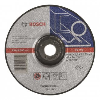Disco de desbaste 180,0 mm x 6,0 mm x 22,23 mm, Expert, BOSCH