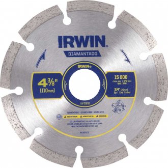 Disco de corte diamantado, 110 mm x 20 mm, segmentado, IW13892, IRWIN