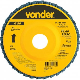 Flap-disc, disco de desbaste/acabamento, 4.1/2