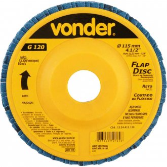 Flap-disc, disco de desbaste/acabamento, 4.1/2