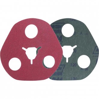 Disco de lixa avos, 115 mm, gr�o 120, 3 furos, para desbaste de metais, F900, NORTON