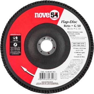 Flap-disc, disco de desbaste/acabamento, 4.1/2