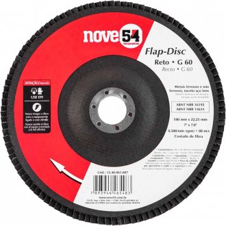 Flap-disc, disco de desbaste/acabamento, 7