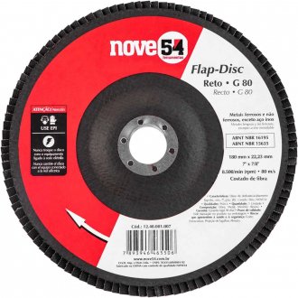Flap-disc, disco de desbaste/acabamento, 7
