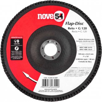Flap-disc, disco de desbaste/acabamento, 7