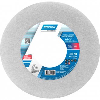 Rebolo copo reto 101,6 mm x 50,8 mm x 31,8 mm, gr�o 60, NORTON