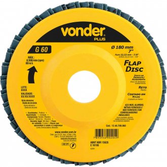 Flap-disc, disco de desbaste/acabamento, 7