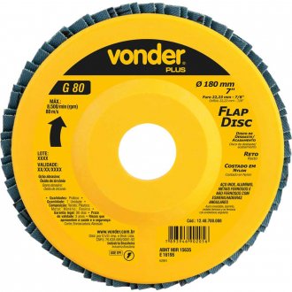 Flap-disc, disco de desbaste/acabamento, 7