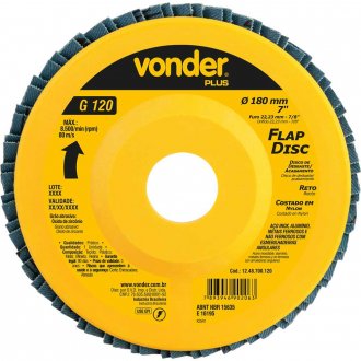 Flap-disc, disco de desbaste/acabamento, 7