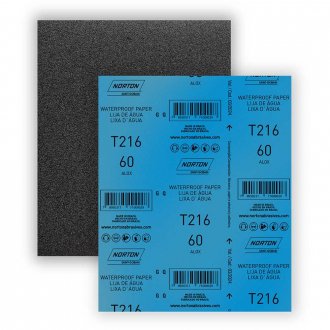 Lixa em folha d'�gua T216 gr�o 180 NORTON