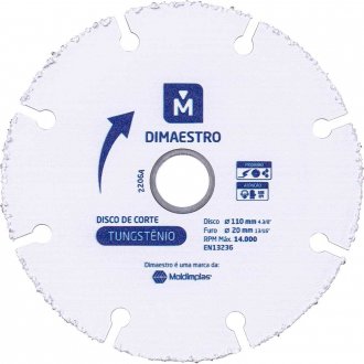 Disco de corte para madeira 110 mm, DIM17902 DIMAESTRO