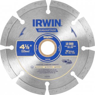 Disco de corte diamantado, 115 mm x 22,2 mm, segmentado, IW47452 IRWIN