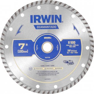 Disco de corte diamantado, 180 mm x 22,2 mm, turbo, IW47700 IRWIN