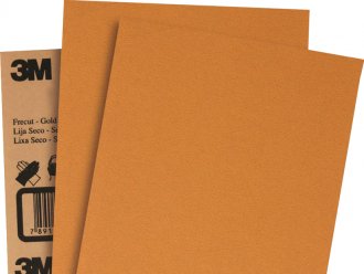 Lixa em folha ouro, gr�o P40, para lixamento e acabamento automotivo a seco, 326U, 3M