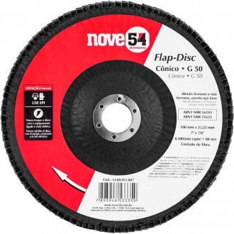 Flap-disc, disco de desbaste/acabamento, 7