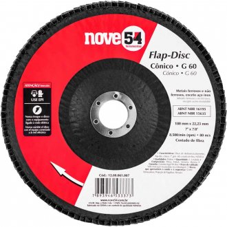 Flap-disc, disco de desbaste/acabamento, 7