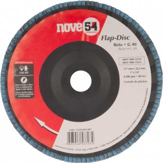 Flap-disc, disco de desbaste/acabamento, 7