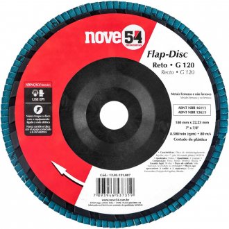 Flap-disc, disco de desbaste/acabamento, 7