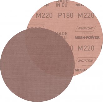 Disco de lixa telado com costado em pluma, 152 mm, gr�o 180, M220 MESHPOWER NORTON