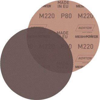 Disco de lixa telado com costado em pluma, 225 mm, gr�o 80, M220 MESHPOWER NORTON