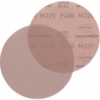 Disco de lixa telado com costado em pluma, 225 mm, gr�o 400, M220 MESHPOWER NORTON