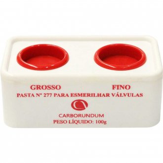 Pasta para esmerilhar v�lvulas, frasco com 2 tipos de gr�os grosso e fino, 100 g, n� 277, 69083139705, CARBORUNDUM
