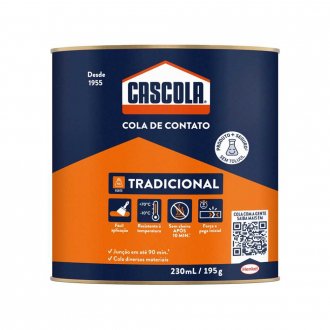 Adesivo de contato cascola sem toluol 195 g, CASCOLA