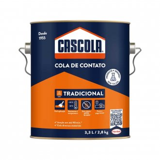 Adesivo de contato cascola sem toluol, 2,8 kg, CASCOLA