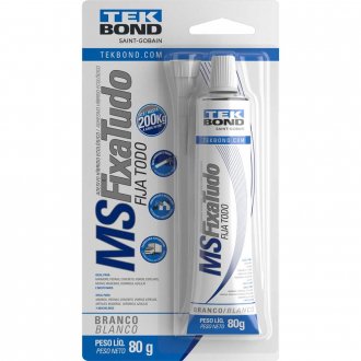 Selante h�brido, 80 g, branco, MS FIXA TUDO TEKBOND