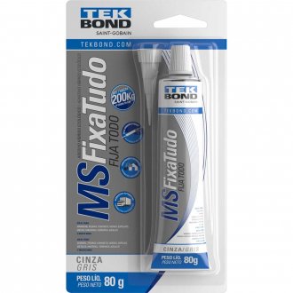 Selante h�brido, 80 g, cinza, MS FIXA TUDO TEKBOND