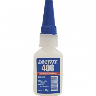 Adesivo instant�neo cianoacrilato, industrial, 406, 20 g, LOCTITE