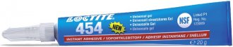 Adesivo instant�neo cianoacrilato, industrial, 454, gel, 20 g, LOCTITE