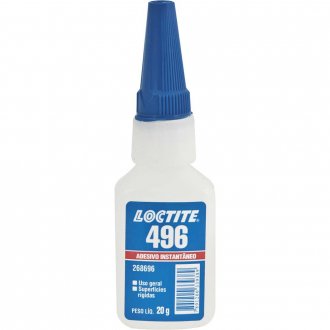 Adesivo instant�neo cianoacrilato, industrial, 20 g, 496 LOCTITE