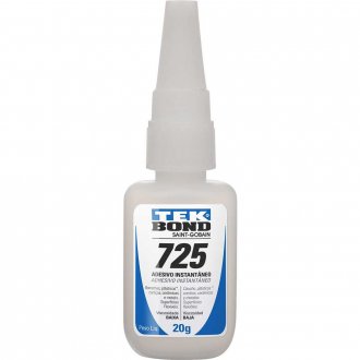 Adesivo instant�neo, a base de cianoacrilato, uso geral, transparente, 20 g, colagem extraforte, 725 TEKBOND