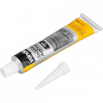 Borracha de silicone ac�tico, cinza, 50 g, VONDER