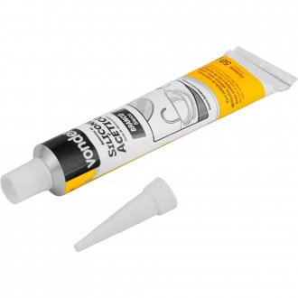Borracha de silicone ac�tico, branco, 50 g, bl�ster, VONDER