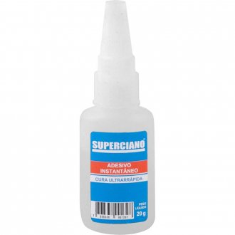 Adesivo instant�neo cianoacrilato, industrial, Superciano, 20 g, SILOC