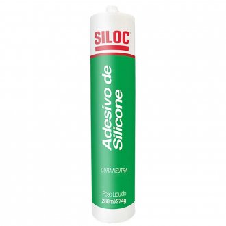 Borracha de silicone neutro, branco, 274g / 280 ml, SILOC