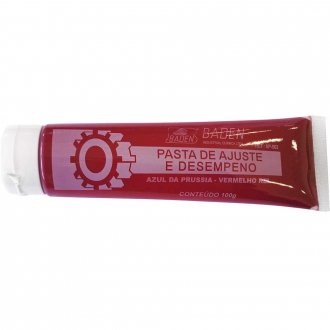 Pasta de ajuste e desempeno para pe�as met�licas, 100 g, vermelha, AP-502, BADEN