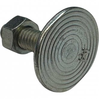 Parafuso para correia elevadora com porca, 1/4