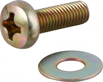 Parafuso com arruela para suporte de TV, M8 x 25 mm, VONDER