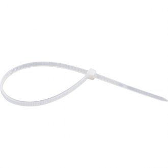 Abra�adeira de nylon, branca, 200 mm x 2,5 mm, com 100 pe�as, NOVE54